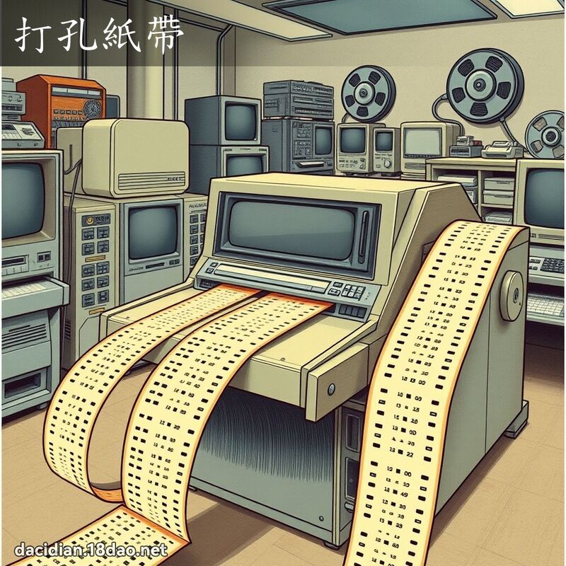 打孔纸带 - 国语大辞典配图