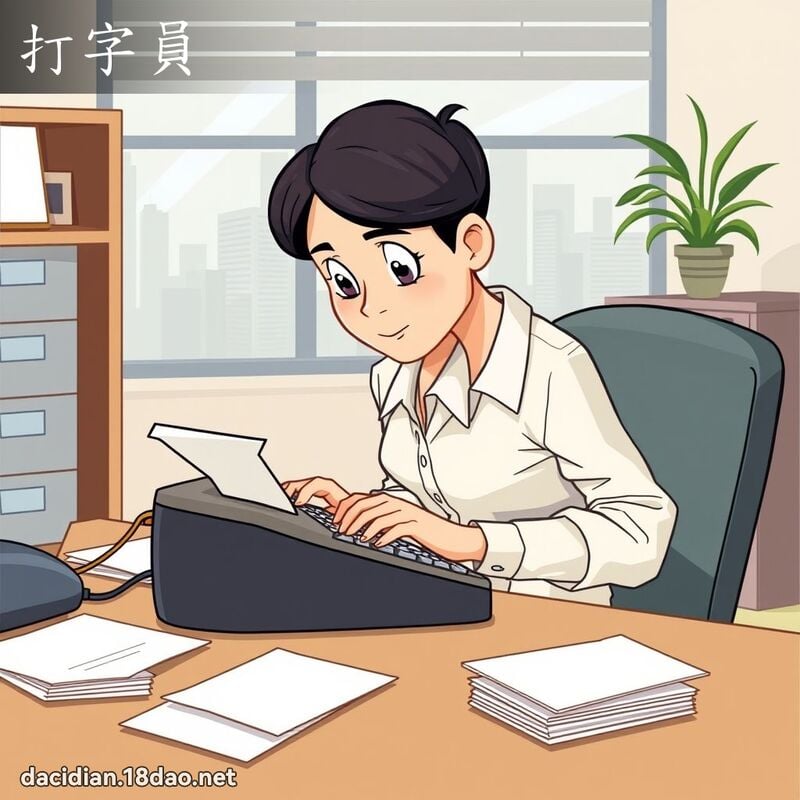 打字员 - 国语大辞典配图