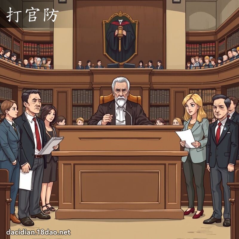 打官防 - 国语大辞典配图