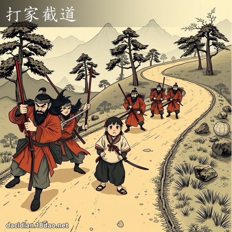 打家截道 - 國語大辭典配圖