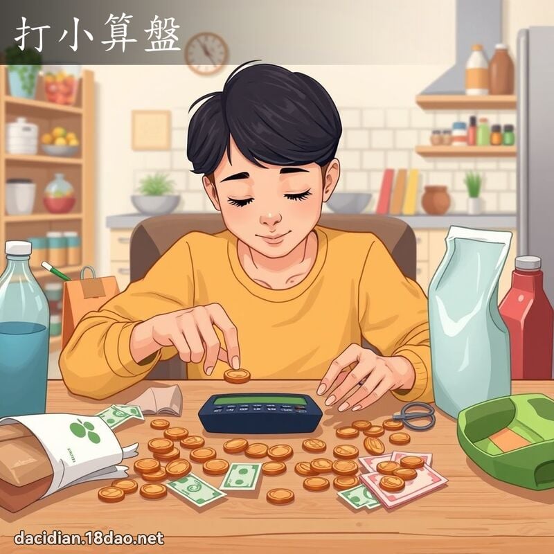 打小算盘 - 国语大辞典配图
