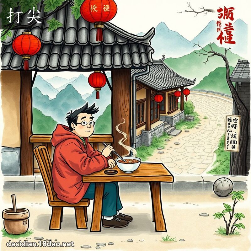 打尖 - 国语大辞典配图