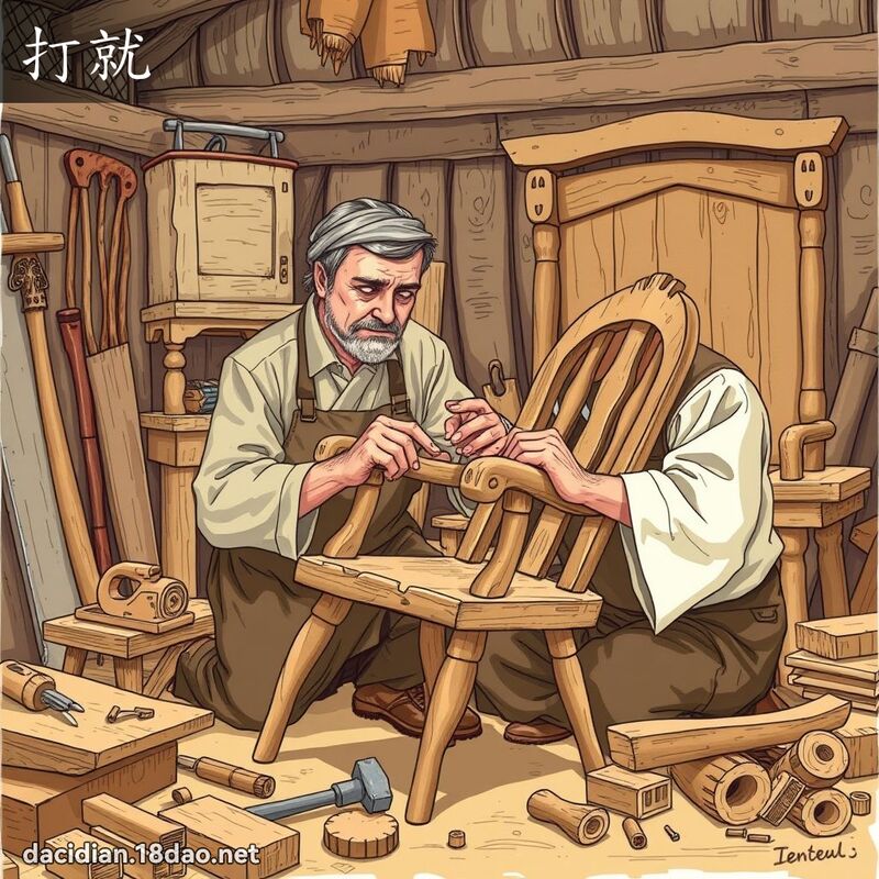 打就 - 国语大辞典配图