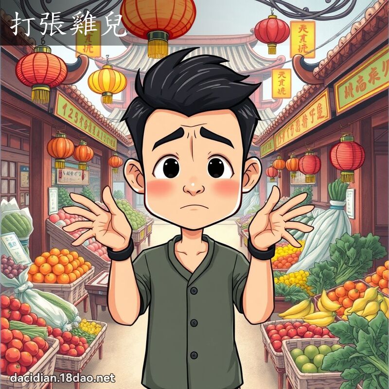 打张鸡儿 - 国语大辞典配图