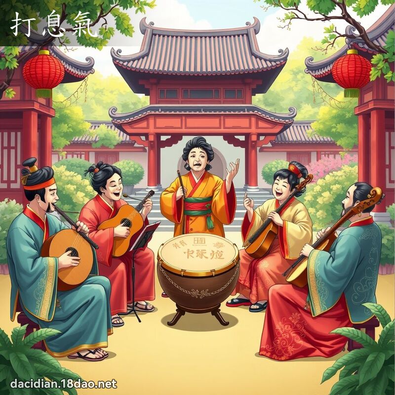 打息氣 - 國語大辭典配圖