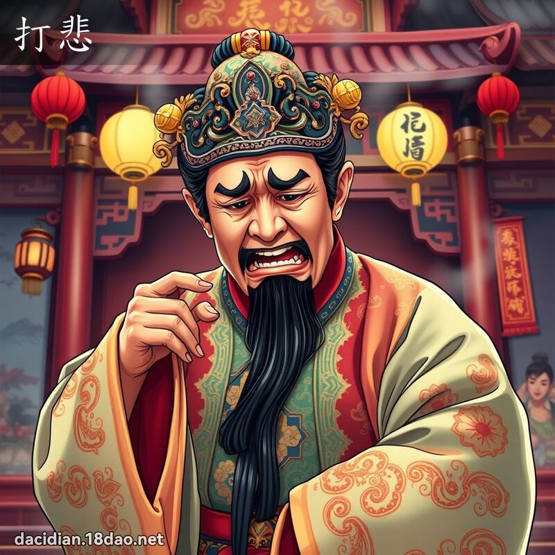 打悲 - 国语大辞典配图