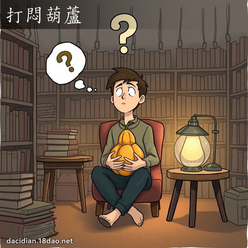 打闷葫芦 - 国语大辞典配图