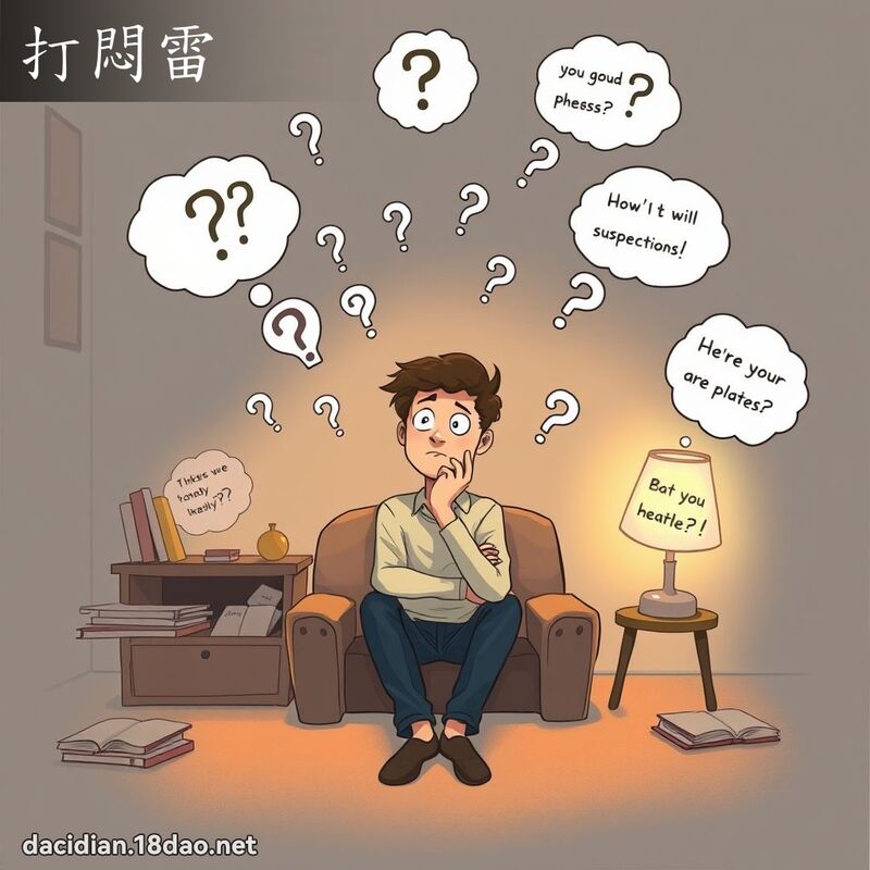 打闷雷 - 国语大辞典配图