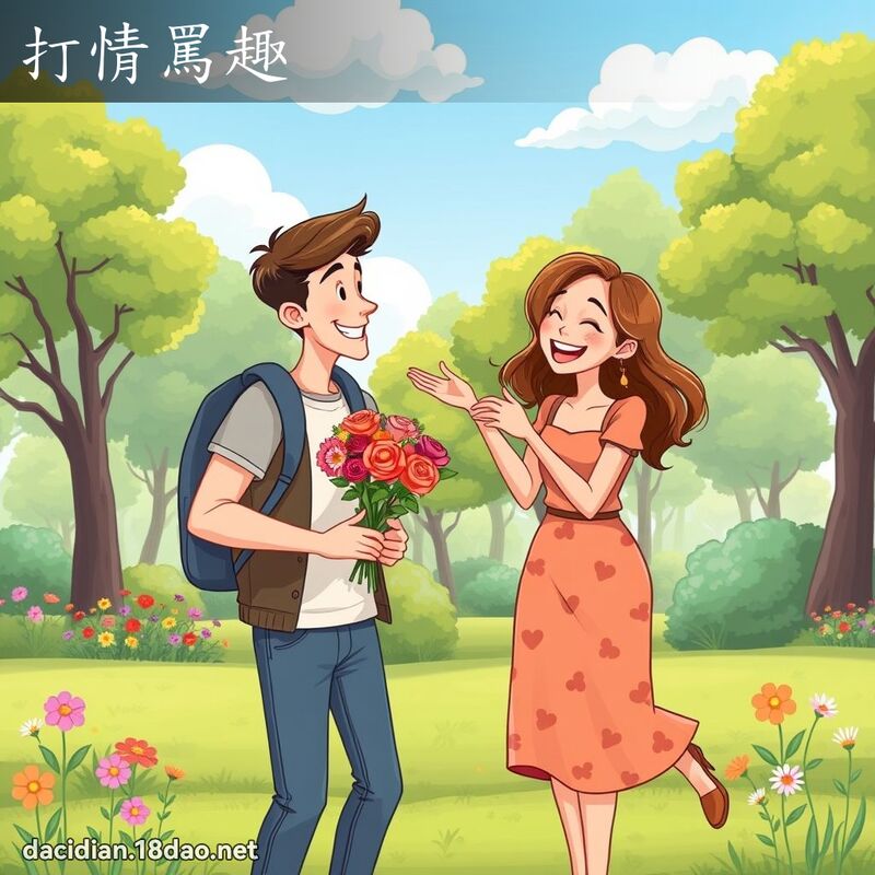 打情罵趣 - 國語大辭典配圖