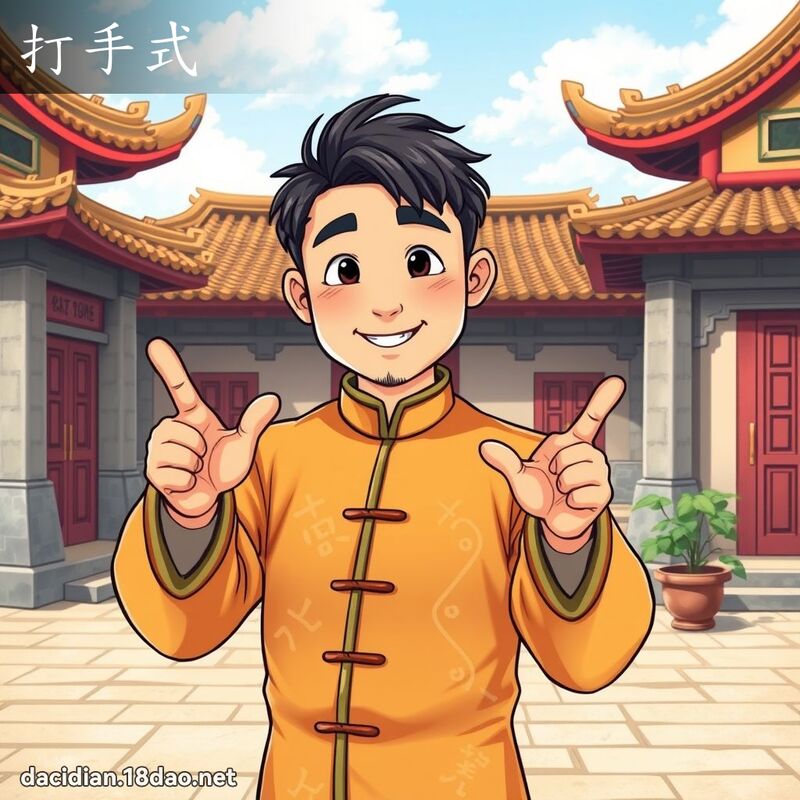 打手式 - 國語大辭典配圖