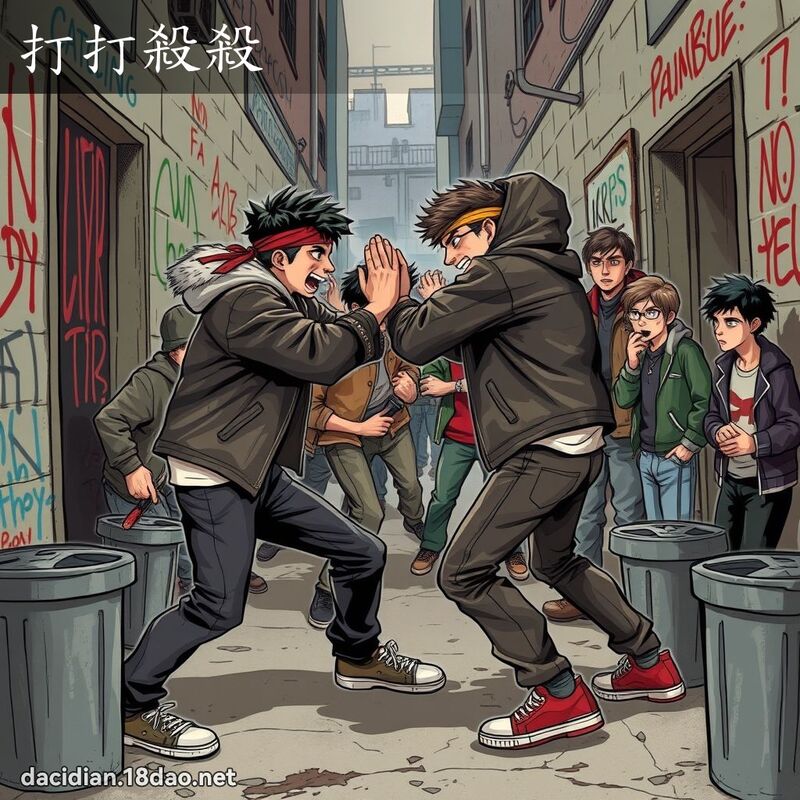 打打杀杀 - 国语大辞典配图