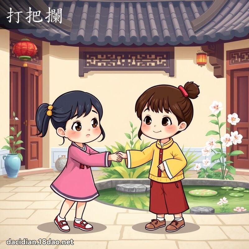 打把攔 - 國語大辭典配圖