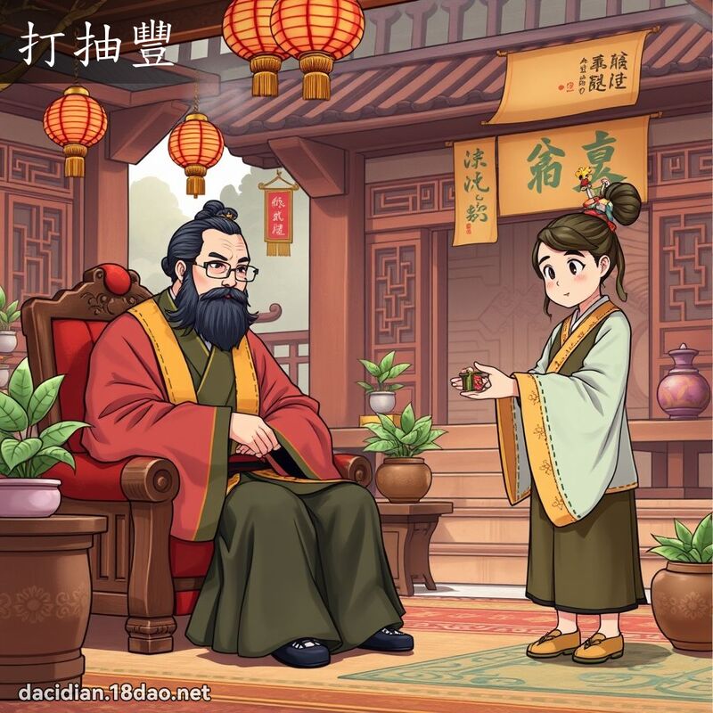 打抽丰 - 国语大辞典配图