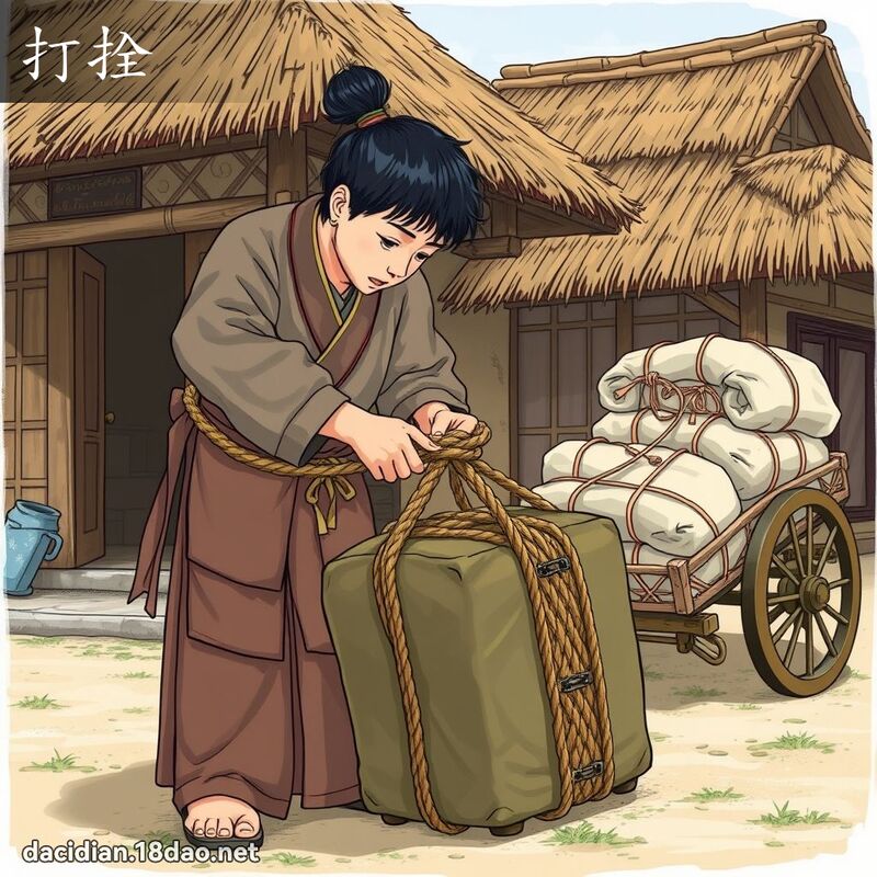 打拴 - 國語大辭典配圖