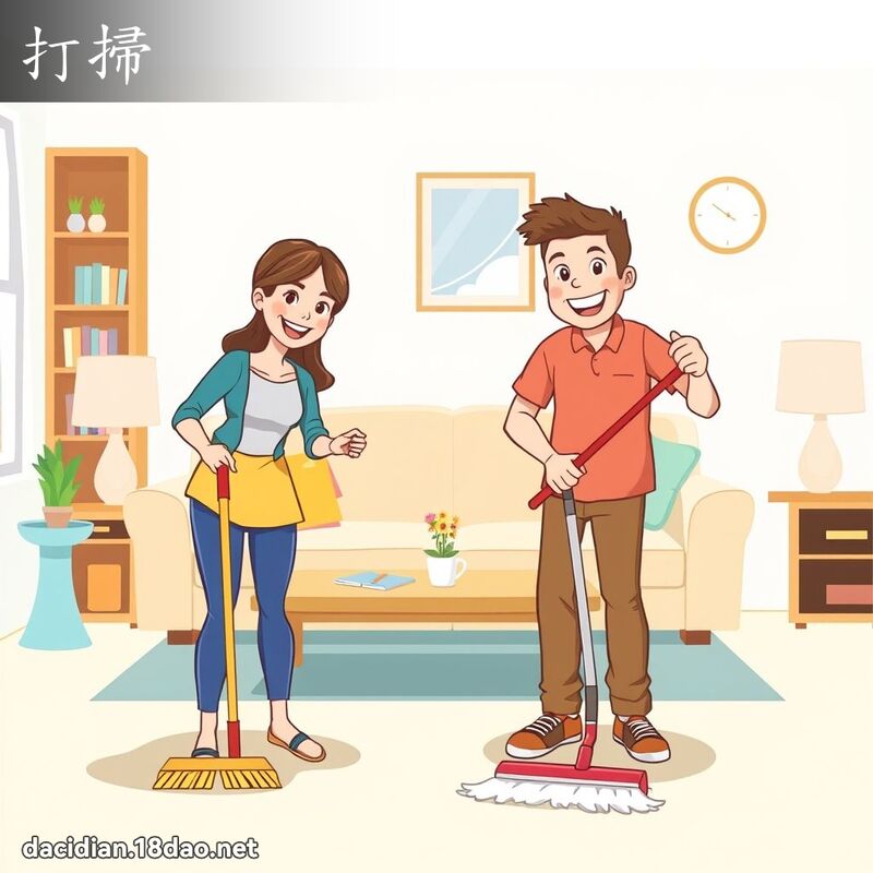 打扫 - 国语大辞典配图