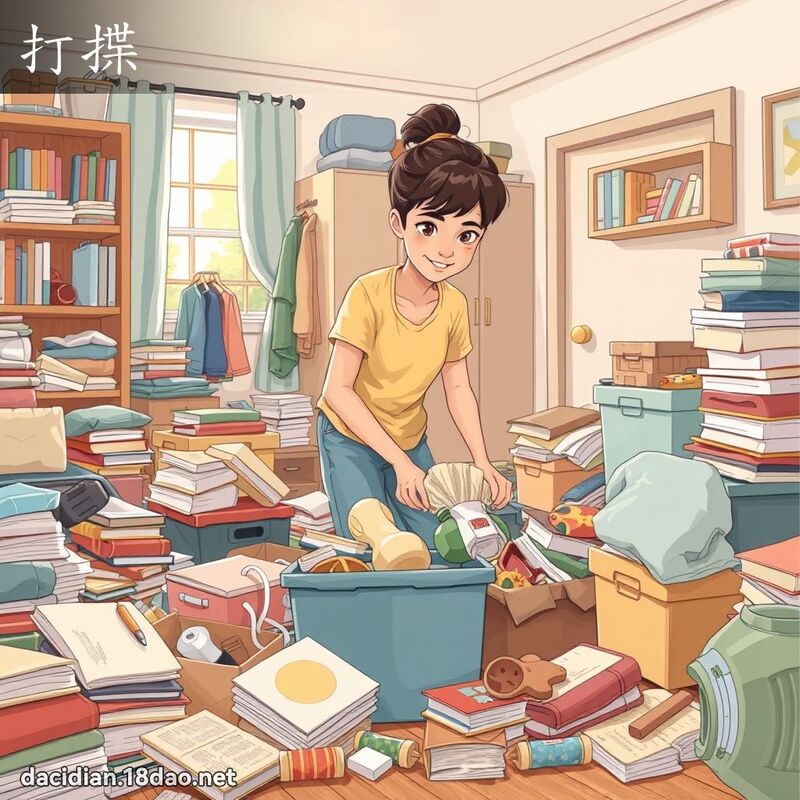 打揲 - 国语大辞典配图