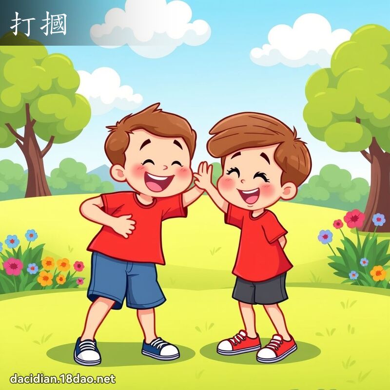 打摑 - 国语大辞典配图