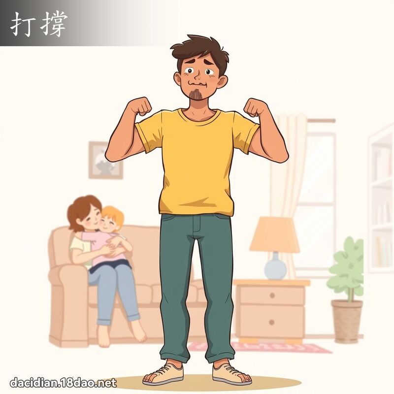 打撐 - 國語大辭典配圖