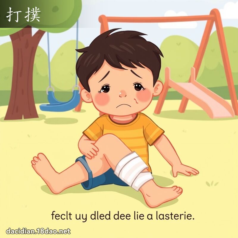 打撲 - 國語大辭典配圖