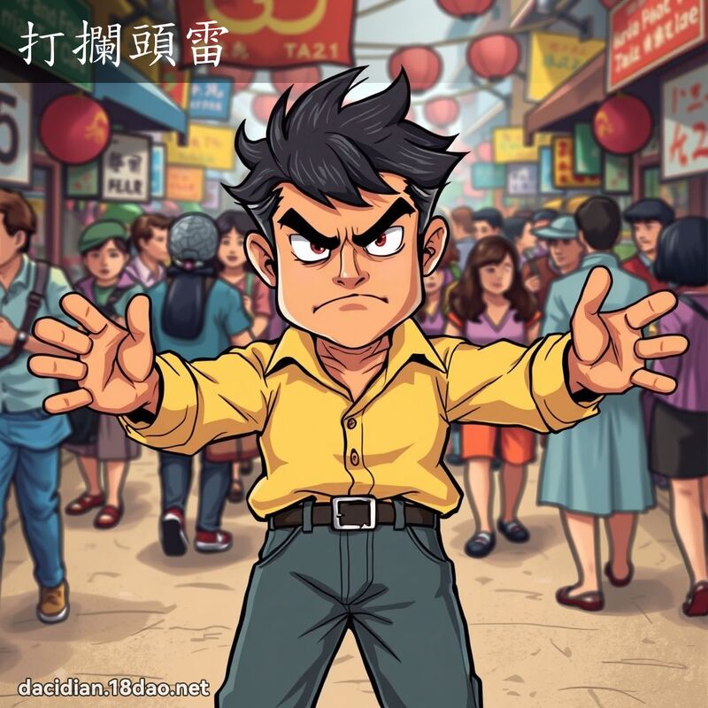 打攔頭雷 - 國語大辭典配圖