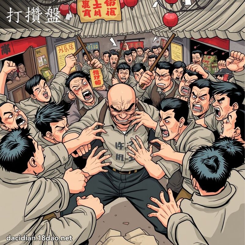 打攢盤 - 國語大辭典配圖