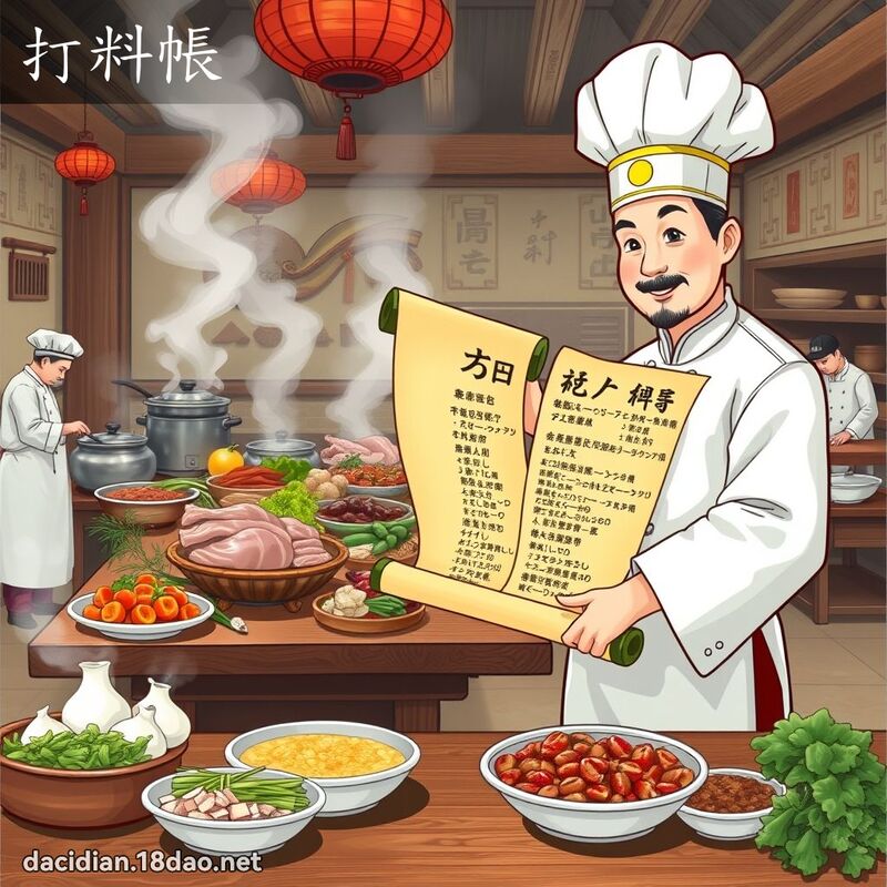打料帐 - 国语大辞典配图