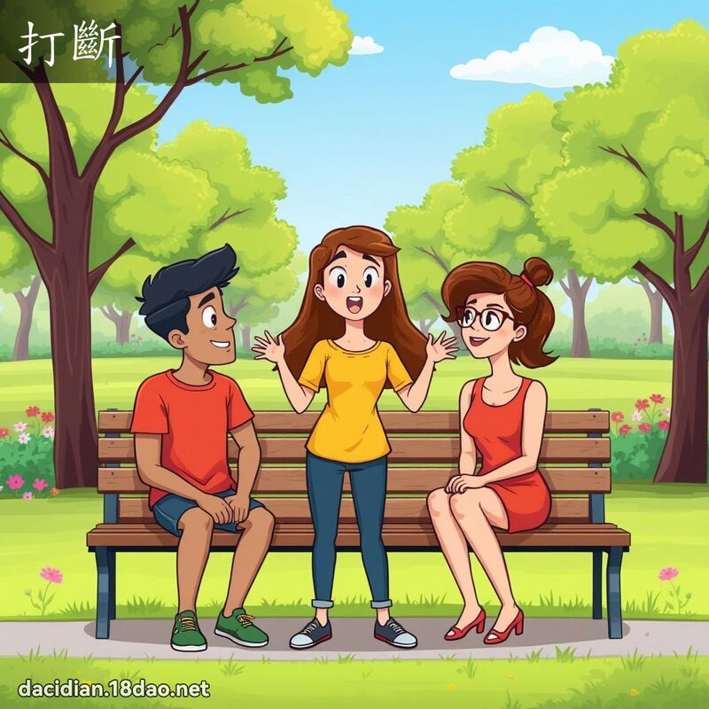 打斷 - 國語大辭典配圖