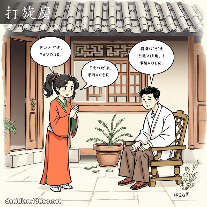 打旋磨 - 國語大辭典配圖