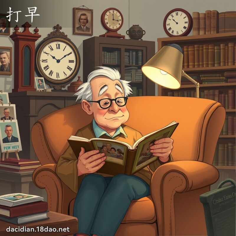 打早 - 国语大辞典配图
