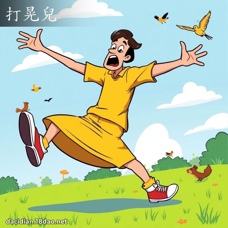打晃儿 - 国语大辞典配图