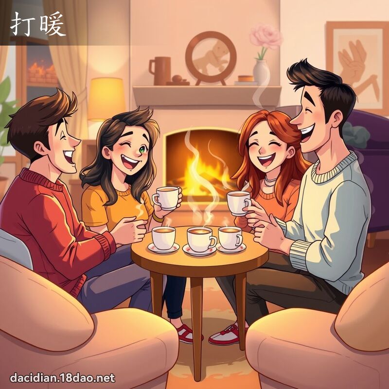 打暖 - 國語大辭典配圖