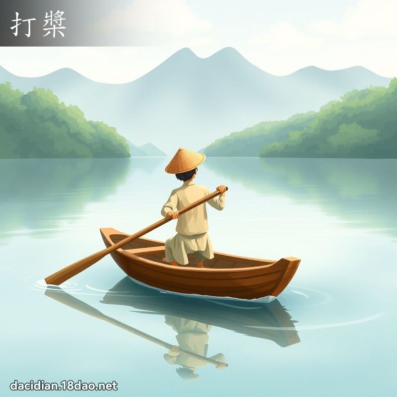 打桨 - 国语大辞典配图