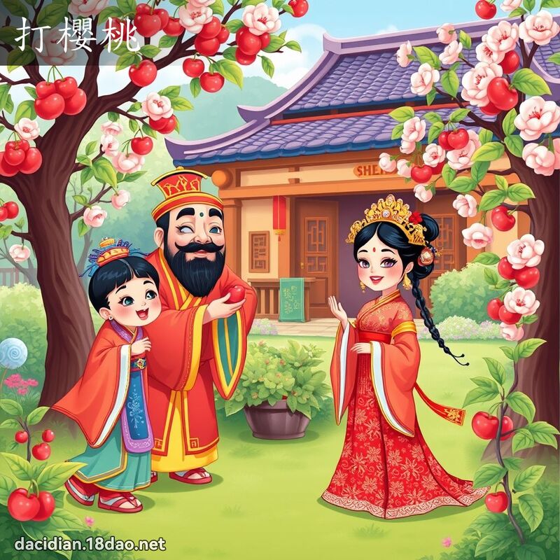 打櫻桃 - 國語大辭典配圖