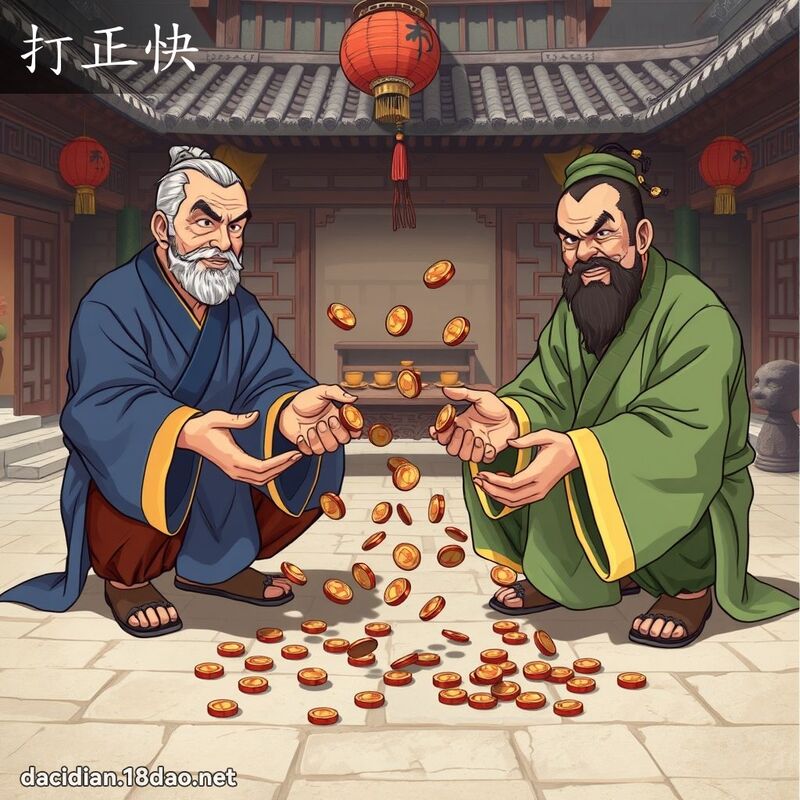 打正快 - 国语大辞典配图