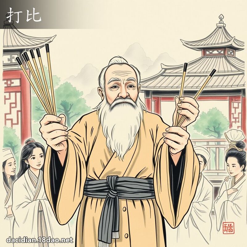 打比 - 国语大辞典配图