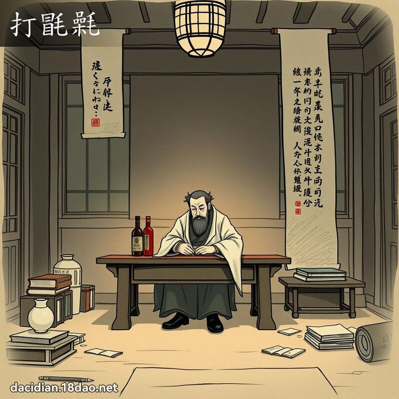 打毷氉 - 國語大辭典配圖