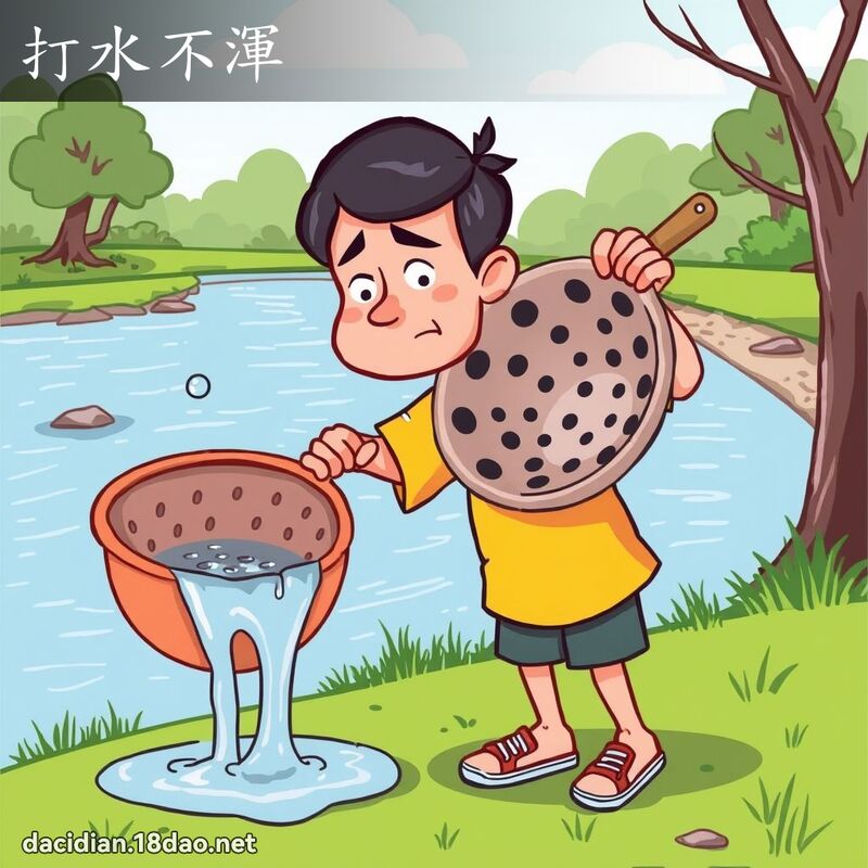 打水不渾 - 國語大辭典配圖