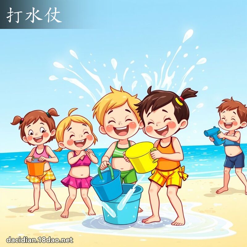 打水仗 - 國語大辭典配圖