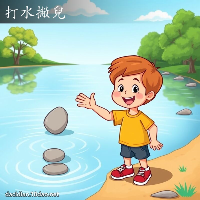 打水撇兒 - 國語大辭典配圖