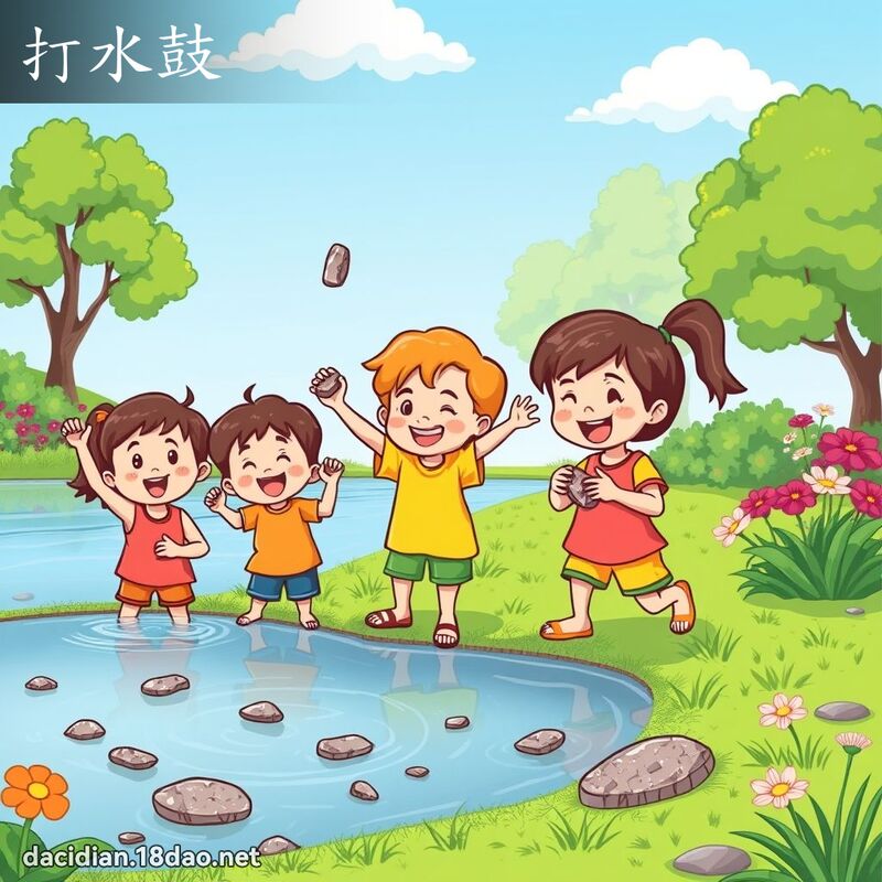 打水鼓 - 國語大辭典配圖