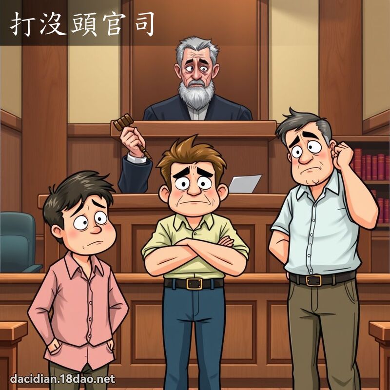 打没头官司 - 国语大辞典配图