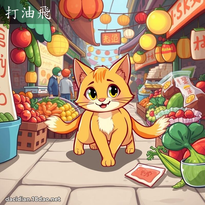 打油飞 - 国语大辞典配图