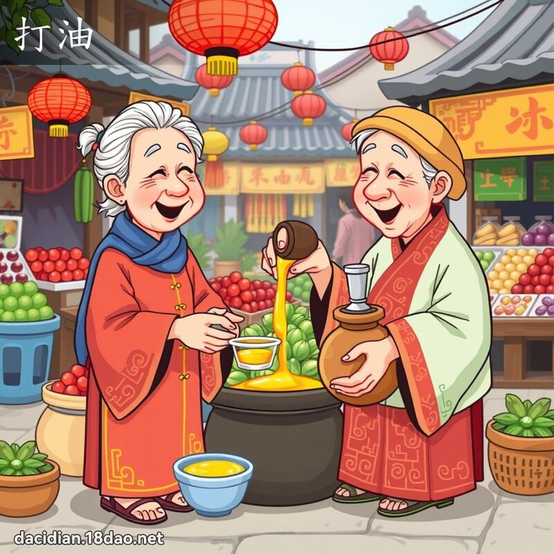 打油 - 國語大辭典配圖