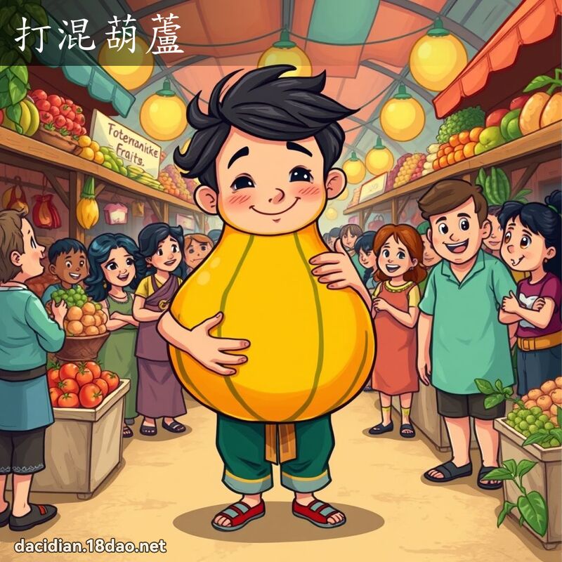 打混葫芦 - 国语大辞典配图