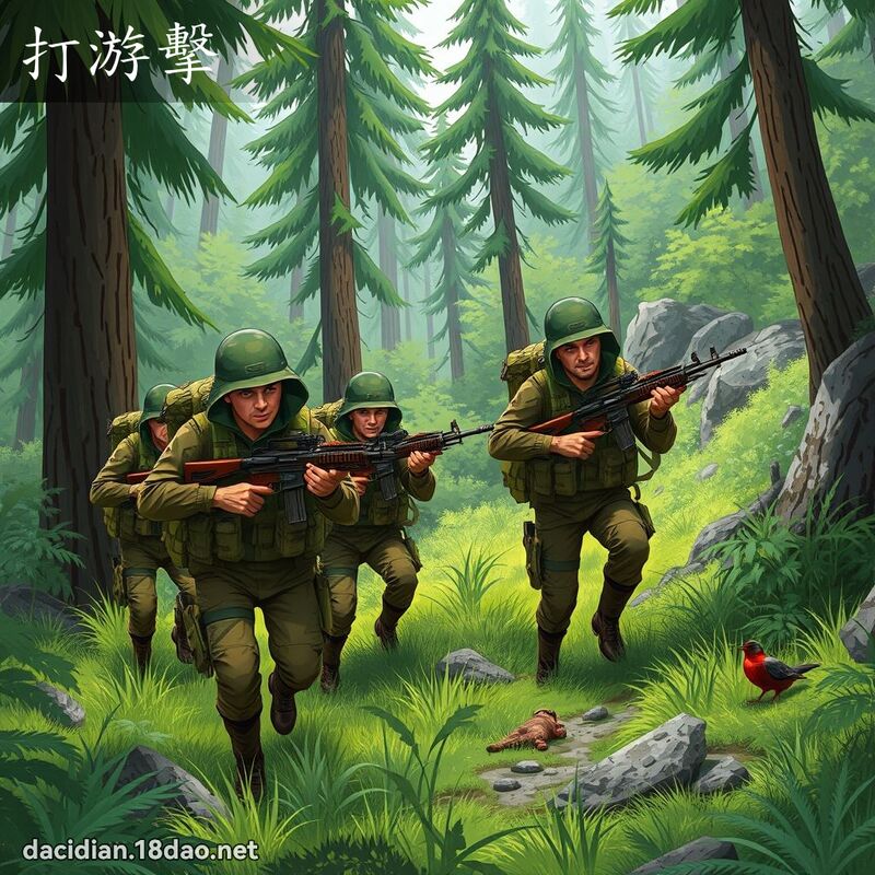 打游击 - 国语大辞典配图