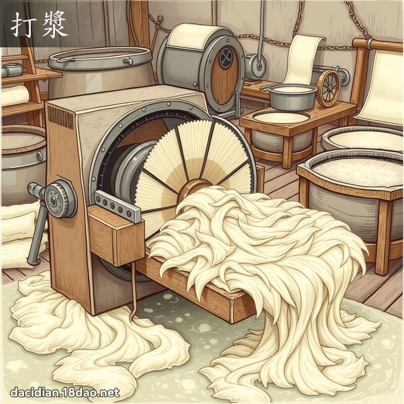 打漿 - 國語大辭典配圖