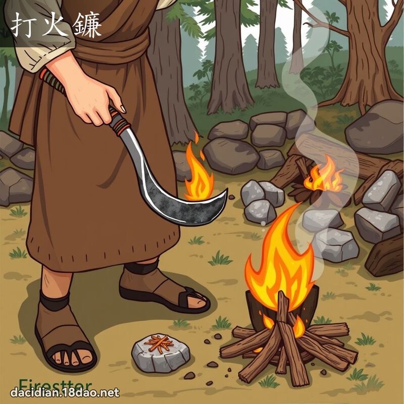 打火鐮 - 國語大辭典配圖