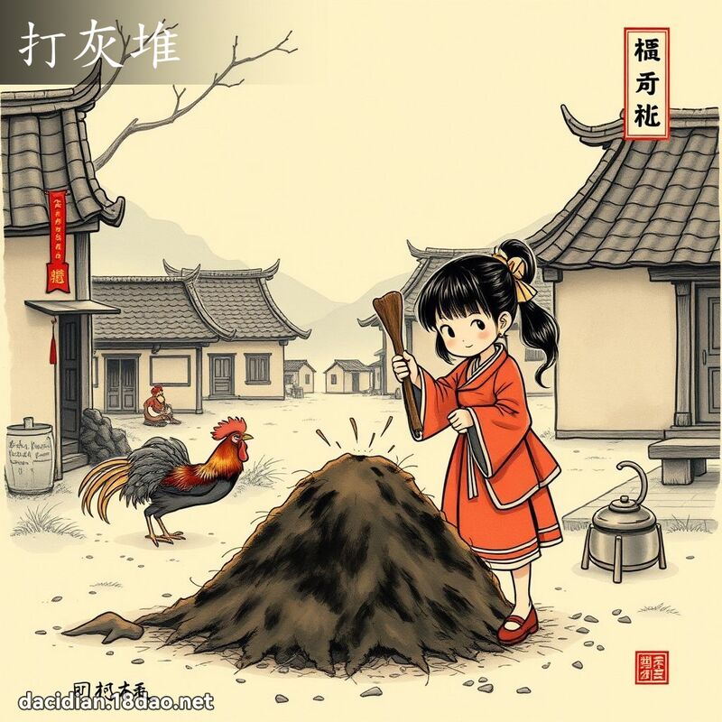 打灰堆 - 國語大辭典配圖