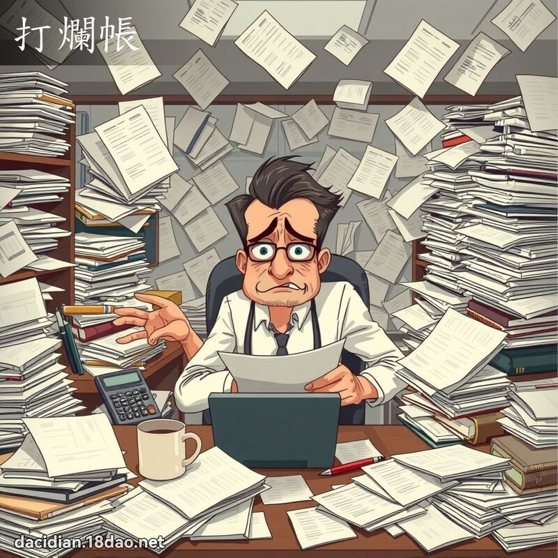 打爛帳 - 國語大辭典配圖