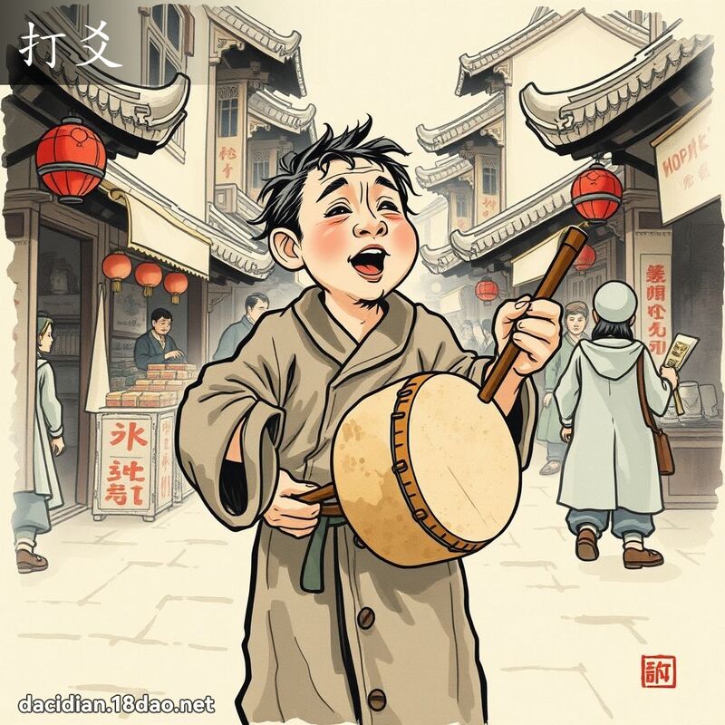 打爻 - 國語大辭典配圖
